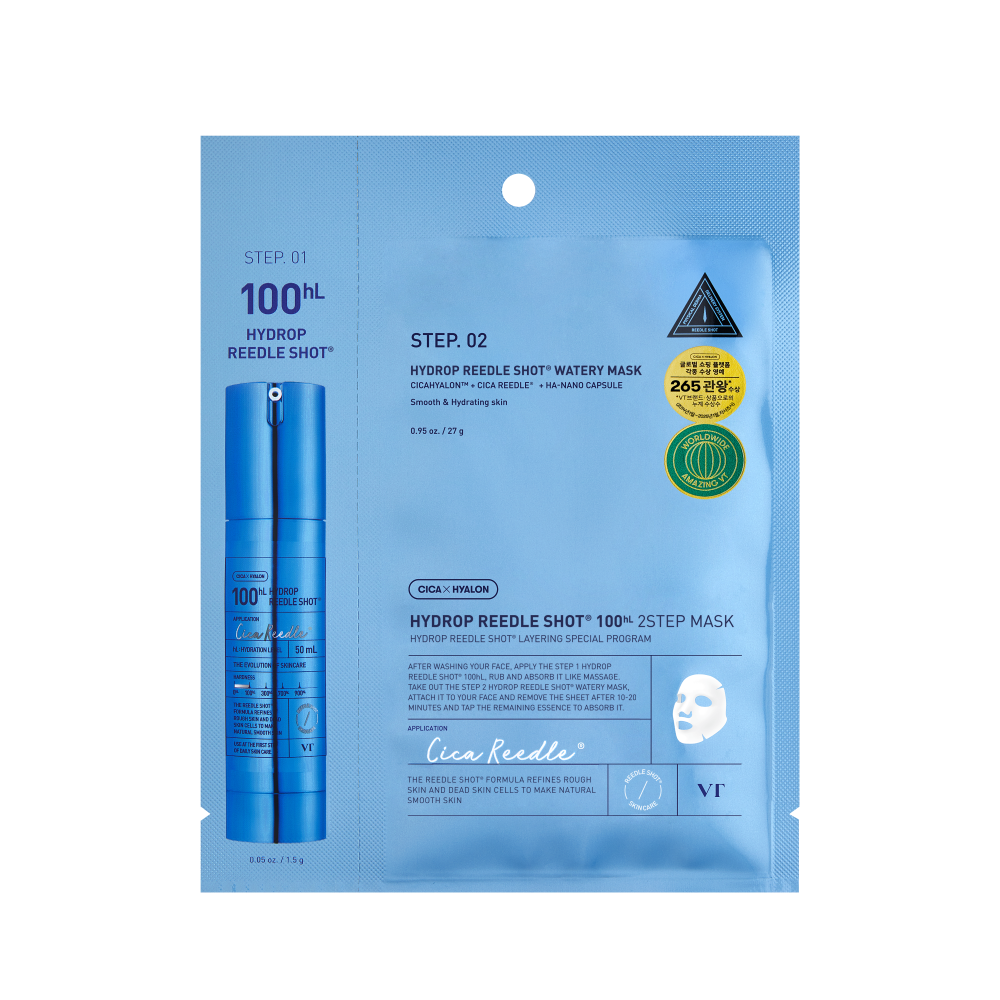 [VT Cosmetics] Hydrop Reedle Shot 100hL 2Step Mask