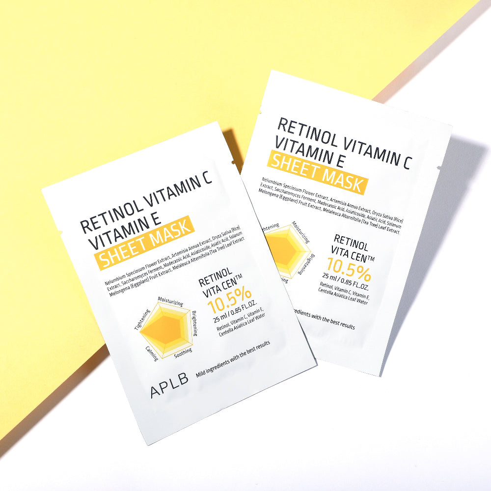 [APLB] Retinol Vitamin C Vitamin E Sheet Mask