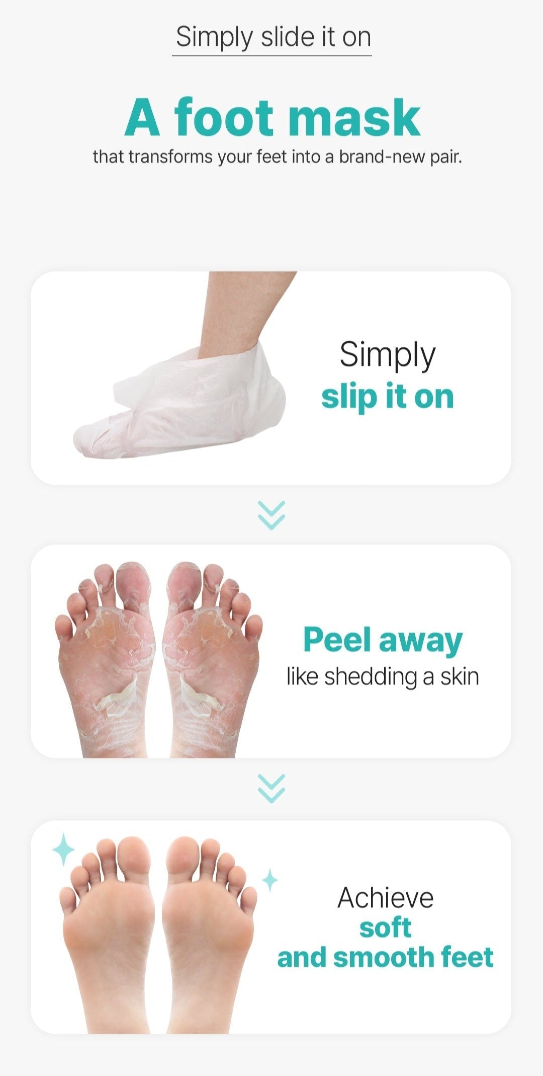 [Ariul] Smooth & Pure Foot Peeling Mask Softening (2 Pairs)