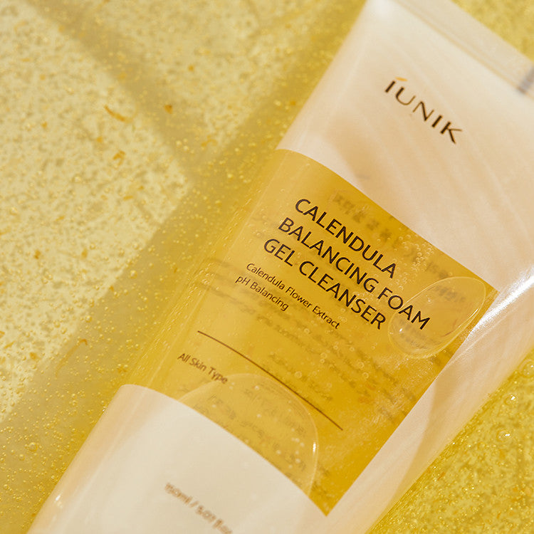 [iUNIK] Calendula Balancing Foam Gel Cleanser