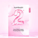 [Numbuzin] No.2 Rose PDRN Collagen Plumping Sheet Mask (1ea)