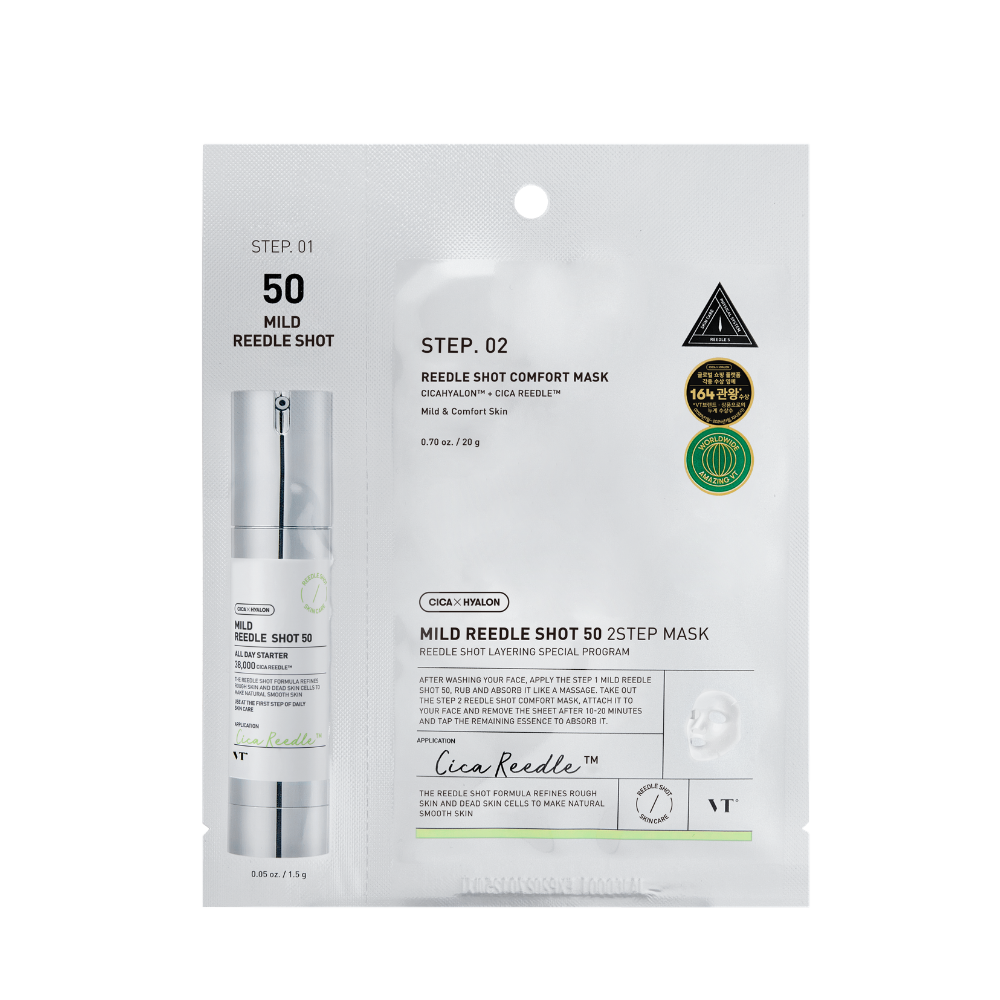 [VT Cosmetics] Mild Reedle Shot 50 2Step Mask