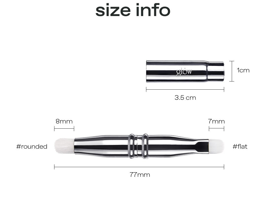[glow] portable lip & eye brush