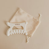 [HEVEBLUE] Natural White Clay Relaxing Homecare Gua Sha