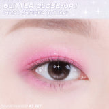 Bbia x Moomin Collab Essential Eye Palette 04 Your Moomin kimalletyyppi 1. micro-shimmer lähikuva